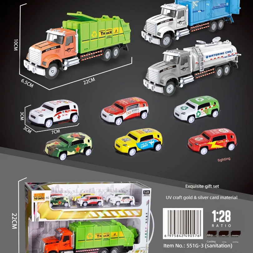 

1:28 Scale Simulated Alloy Model Cars For Children Including Excavators Fire Trucks Police Cars And Other Series Suitable As Gif