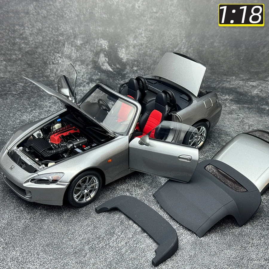 Motorhelix  MH 1/18 scale Honda S2000 AP2 Alloy car model Attached engine Sports car Holiday gift Birthday gift