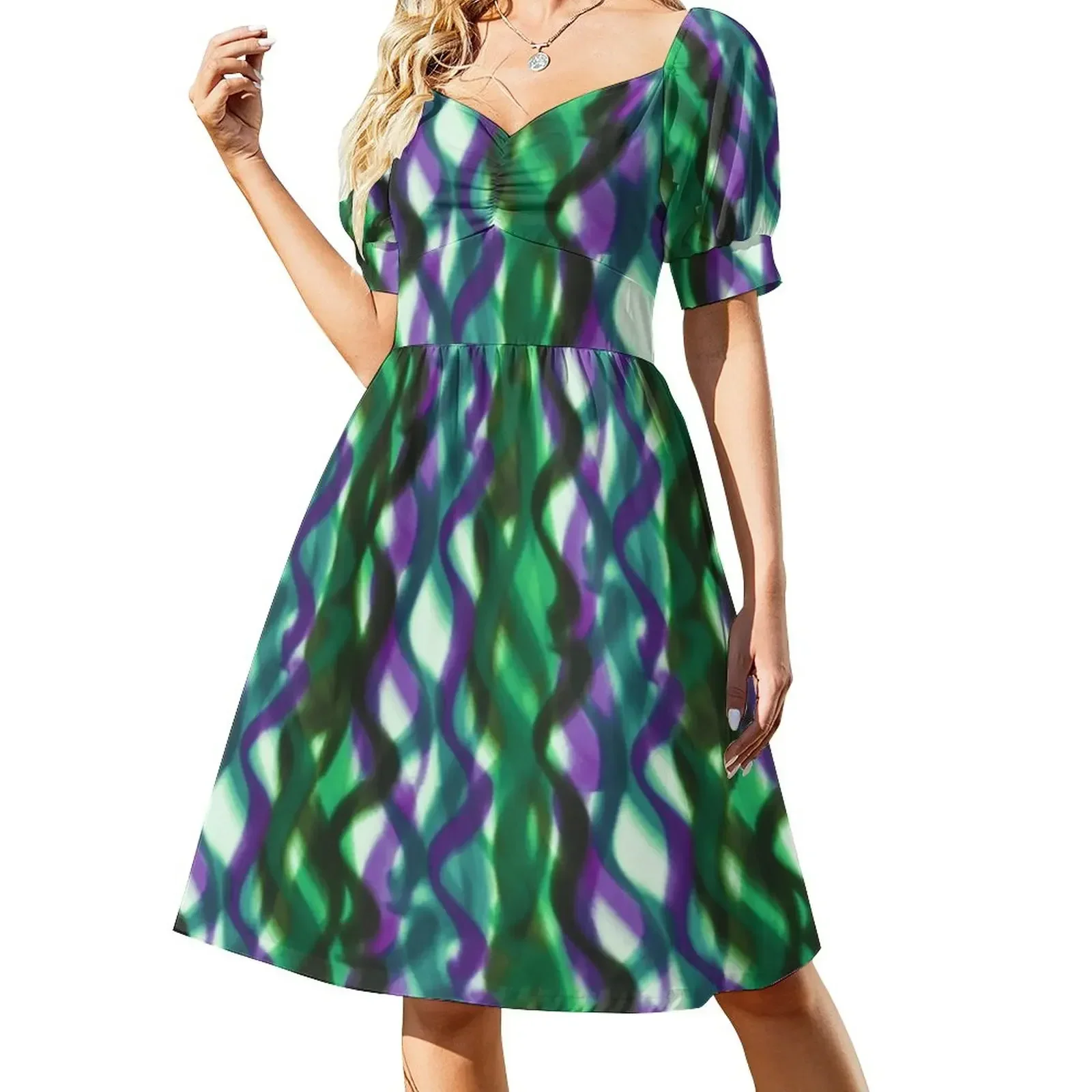 

Grafitti in pastel swirls Short-Sleeved Dress sexy dress summer dress for women 2025 birthday for women luxury 2025