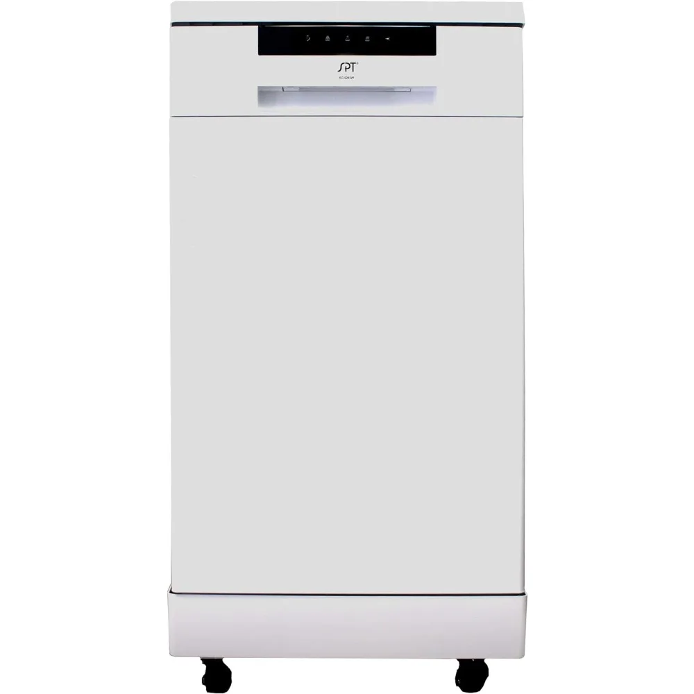 SD-9263W 18″ Wide Portable Dishwasher with ENERGY STAR, 6 Wash Programs, 8 Place Settings and Stainless Steel Tub – White