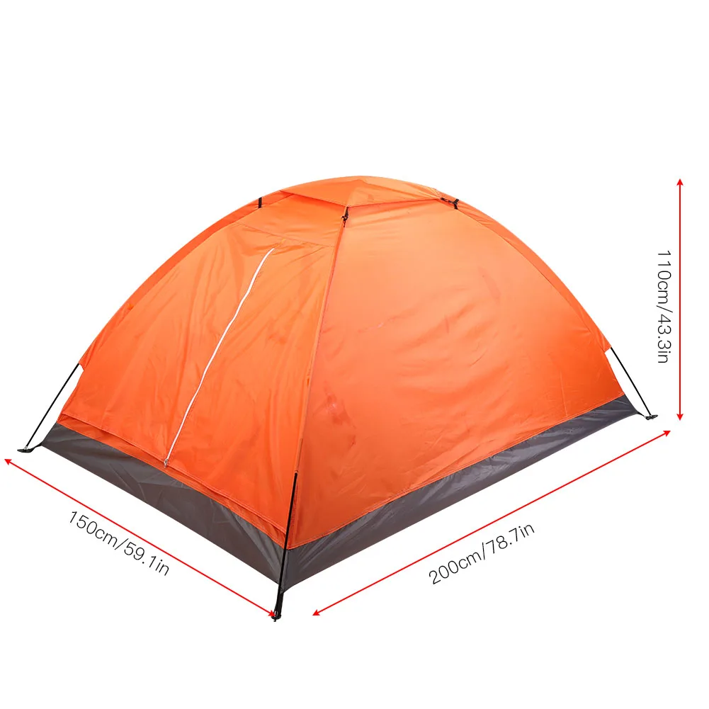 Camping Tent for Two, Double Person Outdoor Tent, 200x150x110cm Waterproof Oxford Cloth, Compact & Easy Setup for Camping Hiking