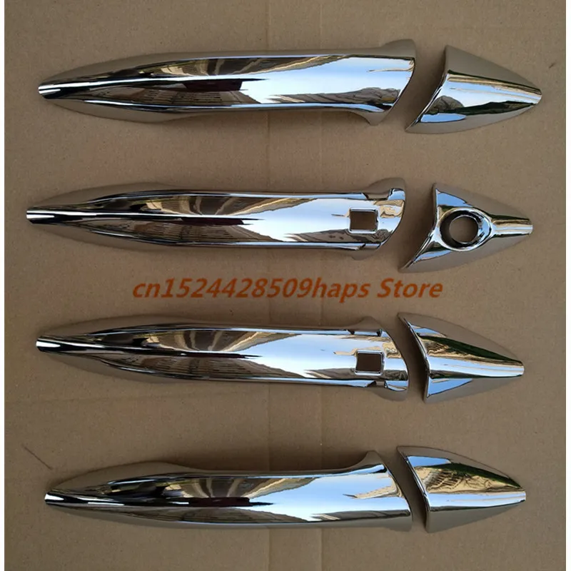 Chrome Door Handle Cover Trim FOR 2012-2018 HYUNDAI ELANTRA Car styling With 2 smart holes