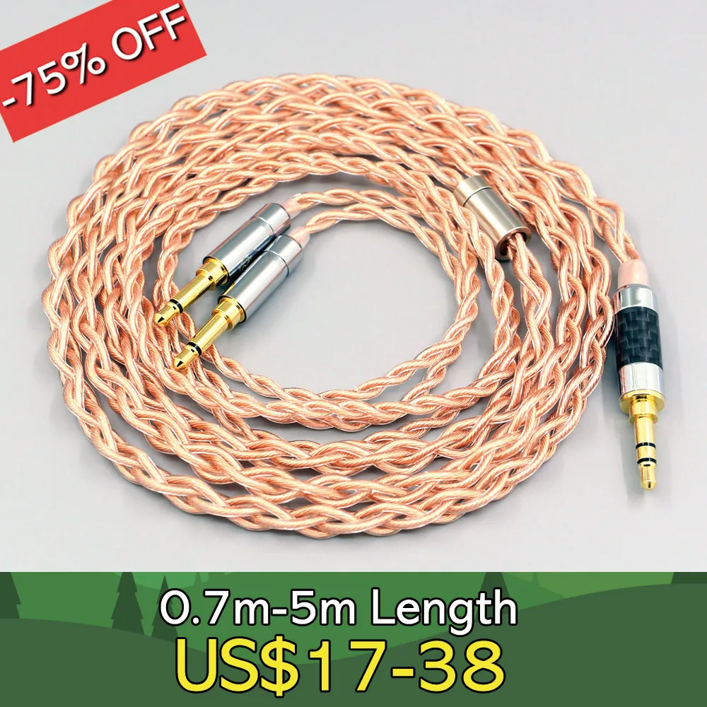 4 Core 1.7mm Litz HiFi-OFC Earphone Braided Cable For Hifiman Sundara Ananda HE1000se V2 HE6se he400se Aya He-35x XS LN008084