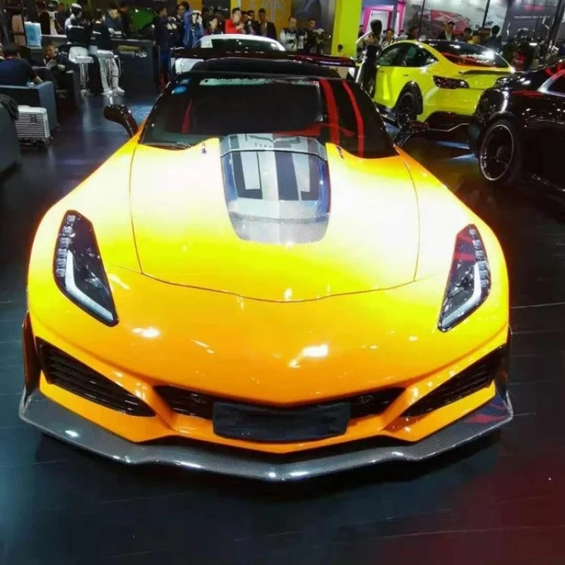 

Premium Material Carbon Fiber Front Bumper Splitter Front Lip Car C7