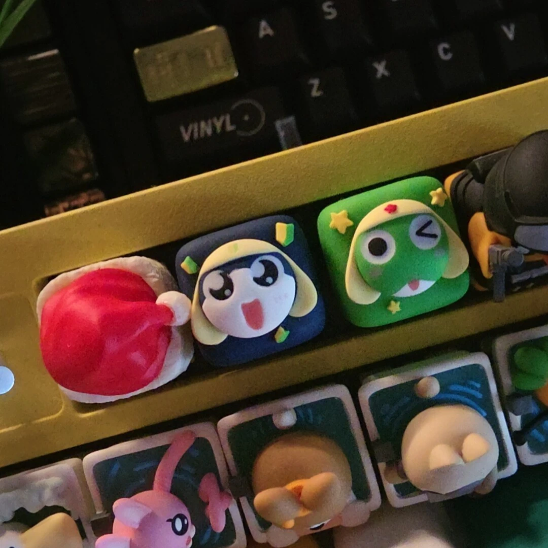 Tecla Lobo Keroro Private Series, tecla de repuesto Esc, bonita y peculiar, decorativa de resina, teclado mecánico, regalo para entusiastas de los juegos