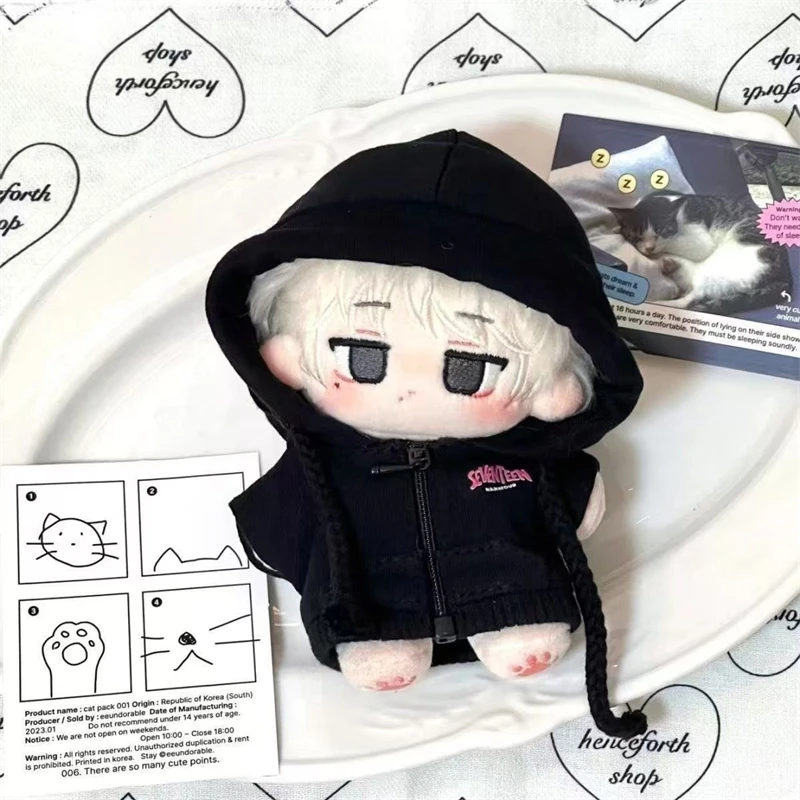 10 سنتيمتر المعبود دمية شو مينغهاو 17 The8 كور الرجال فريق أفخم دمية دمية محشوة الكرتون أنيمي الشكل أفخم فستان القطن دمية هدية