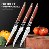 3PCS carving knife chef carving knife multifunctional food and fruit platter tool carving knife flower knife set