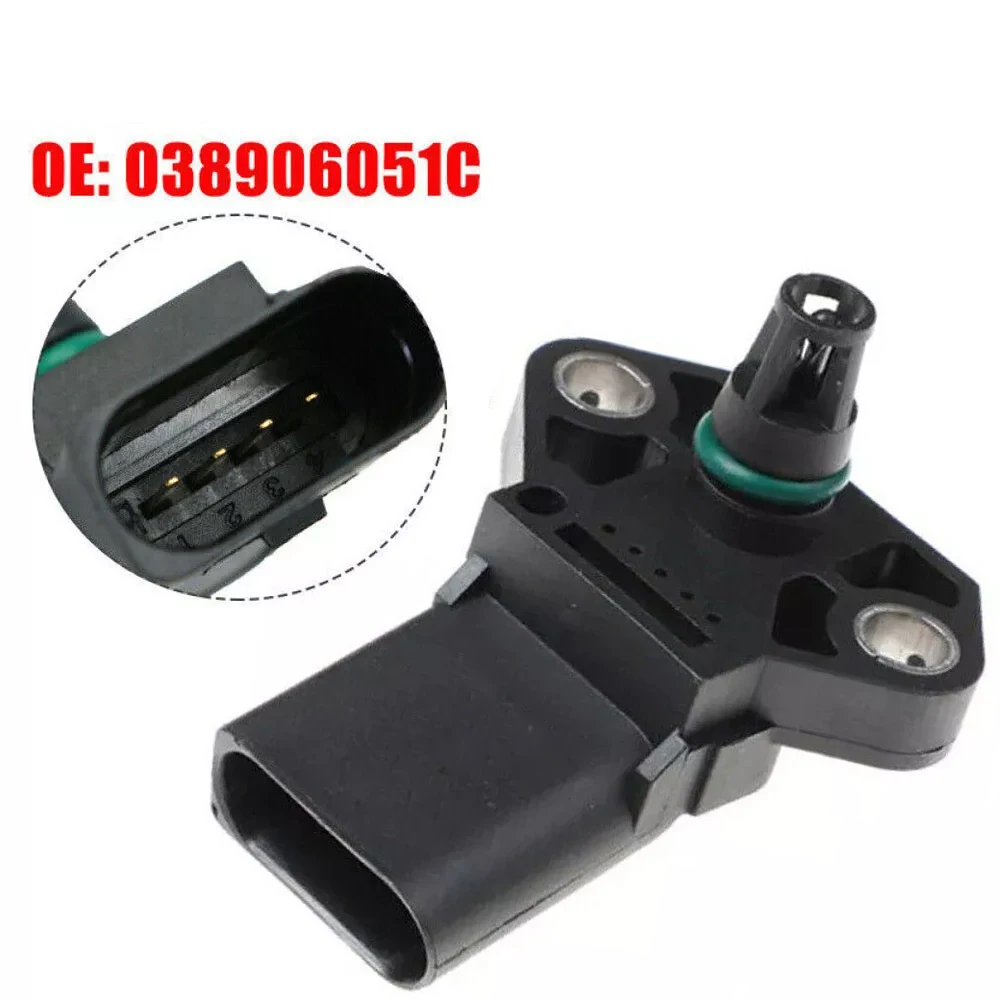 Nuevo Sensor de presión de aire del colector de refuerzo de mapa de 4 Bar duradero para Audi VW Seat Skoda Turbo Boost colector Sensor de mapa de presión de aire