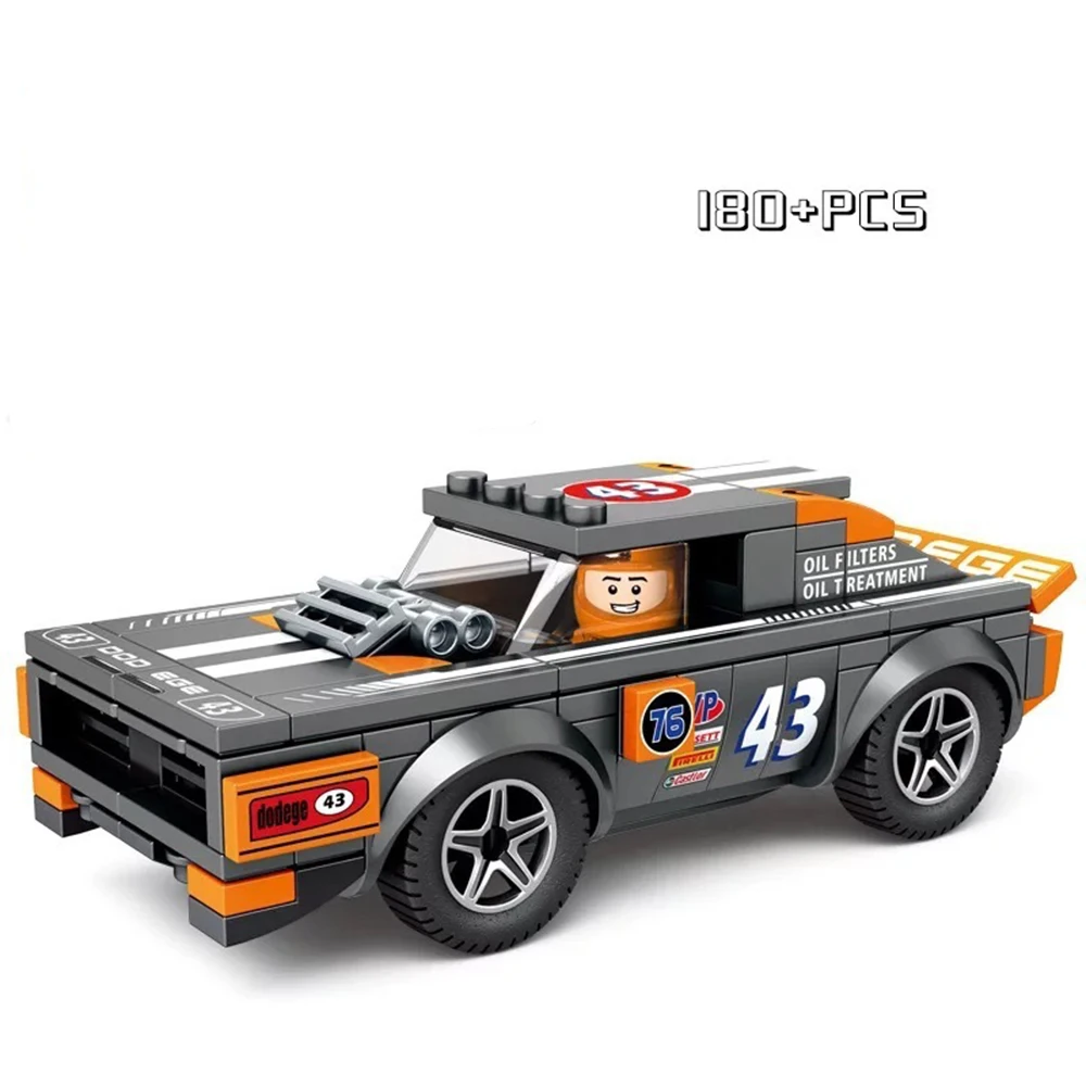 Rennwagen Speed Champions Sport Bausteine Ziegel klassische Rallye Super Racer F1 große Spielzeuge Weihnachts geschenke für Kinder