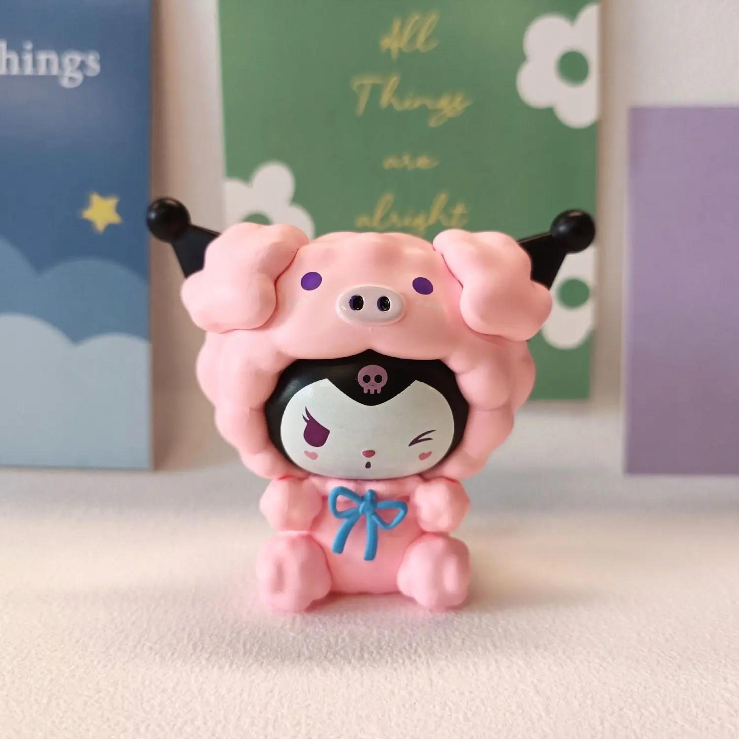 Sanrio Kuromi Melody Doll Anime Figure Cinnamoroll Desktop Ornament Doll hellobyke Room Decoration Girls Cute Gift One Piece