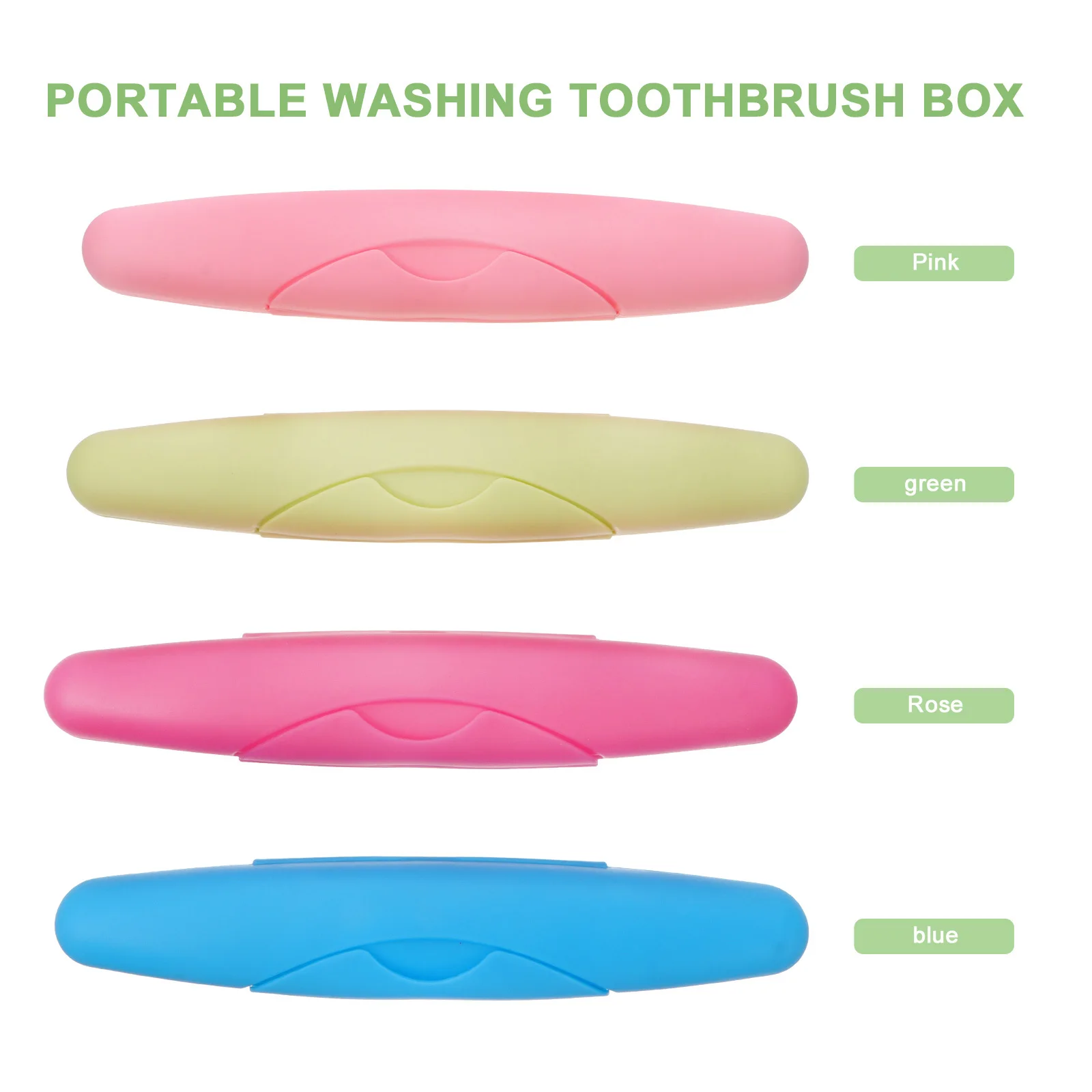 4 قطعة علبة فرشاة الأسنان للسفر حاوية حامل محمولة للفرش جاف نظيف مضاد للتشوه تصميم مدمج للتهوية للمنزل #4