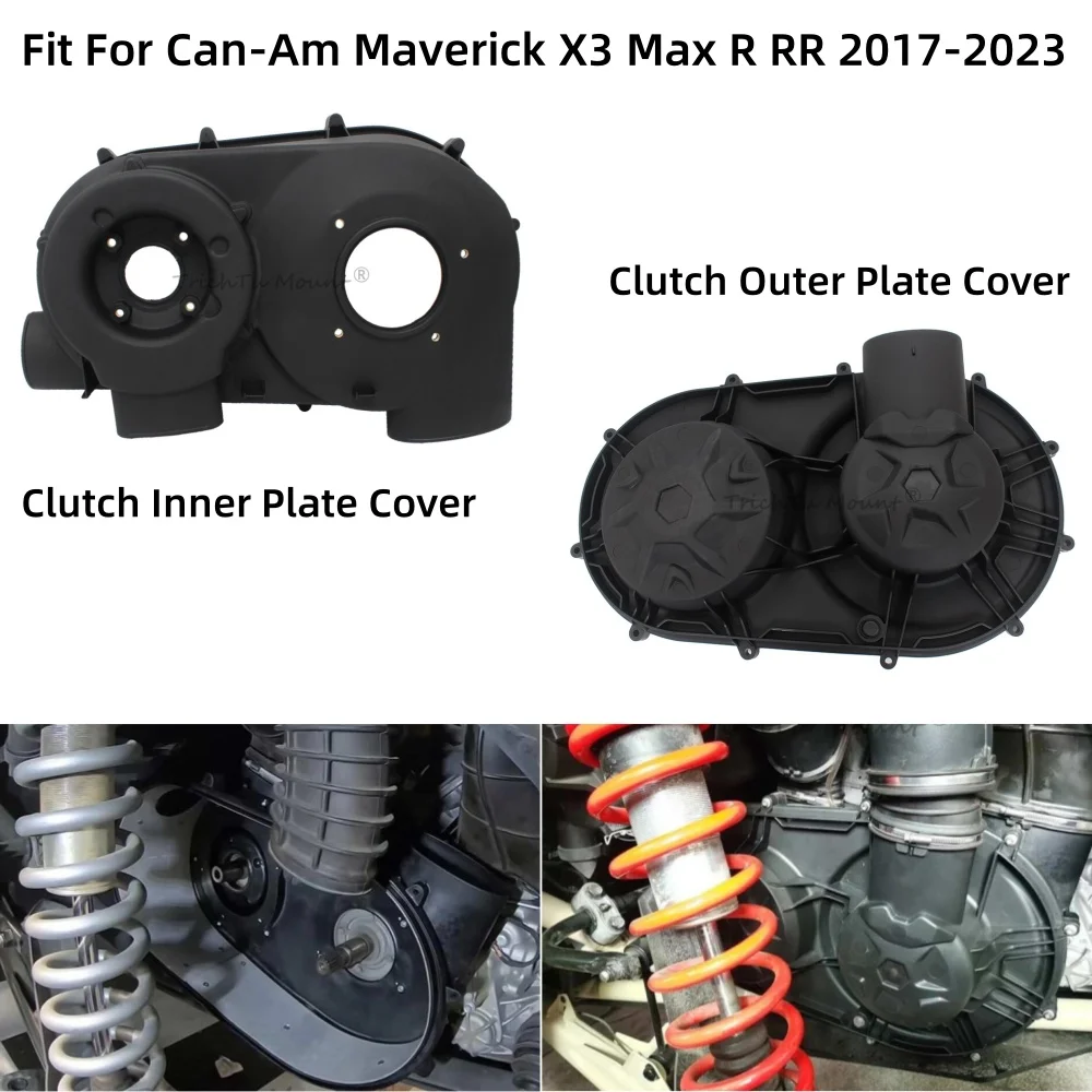 

Compatible with Can-Am Maverick X3 Max R RR 2017-2023 UTV Accessories Outer Clutch Cover CVT Variator Clutch Plate Belt Cover