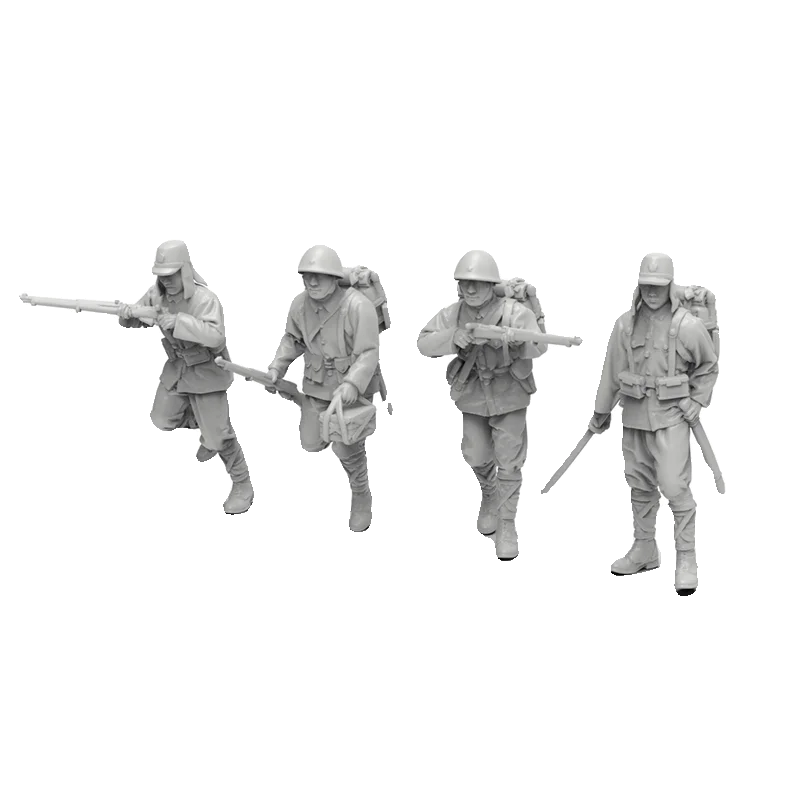 1/35 1/64 1/72 Bilancia Guerra Mondiale 2 Soldato Resina Micro Figurina In Miniatura 3d Stampato Bianco Modello Giocattolo Smontato E Non Verniciato