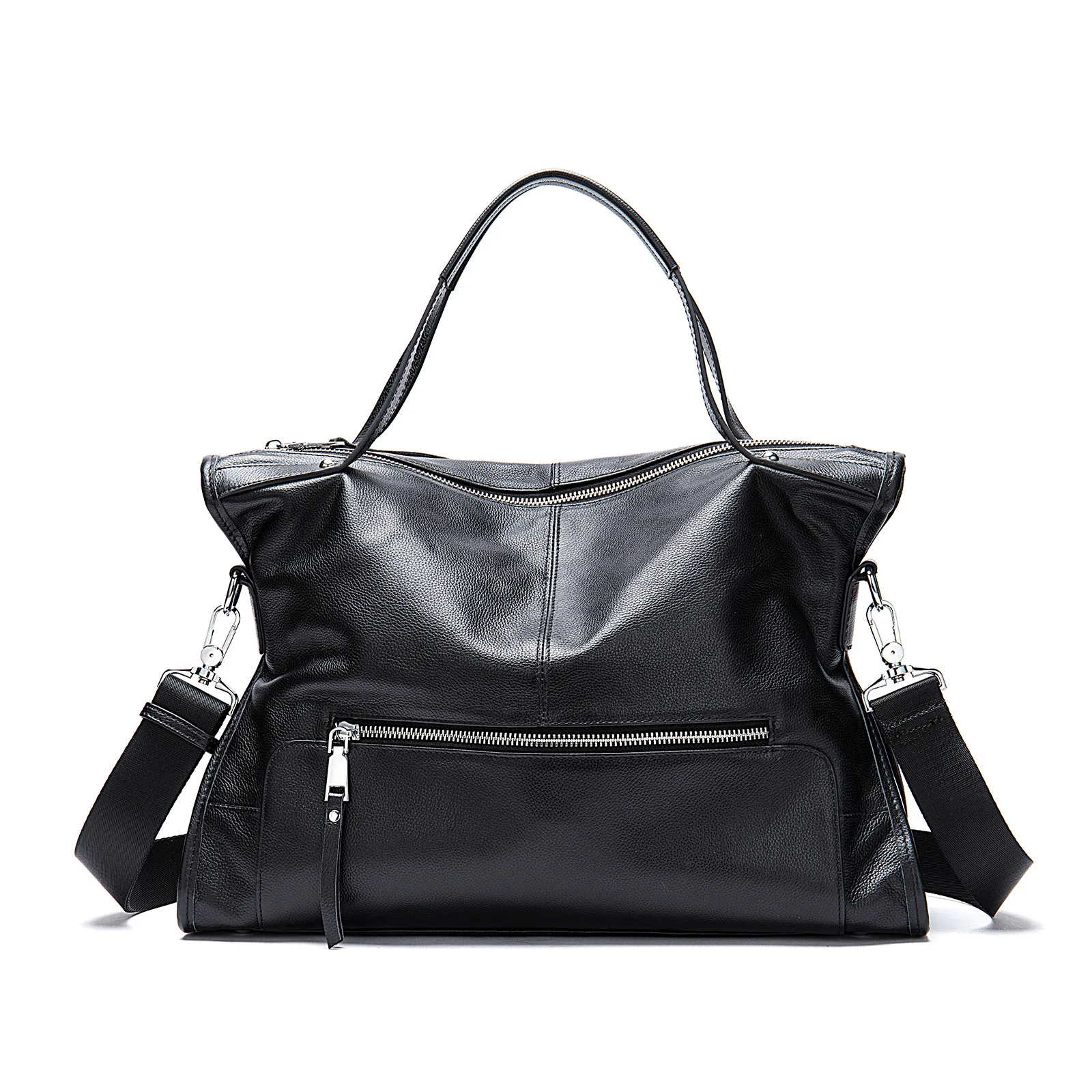 

Large Capacity Genuine Leather Women's Shoulder Bag European American Fashion Tote Bag Soft Cowhide Crossbody Handbag For Women