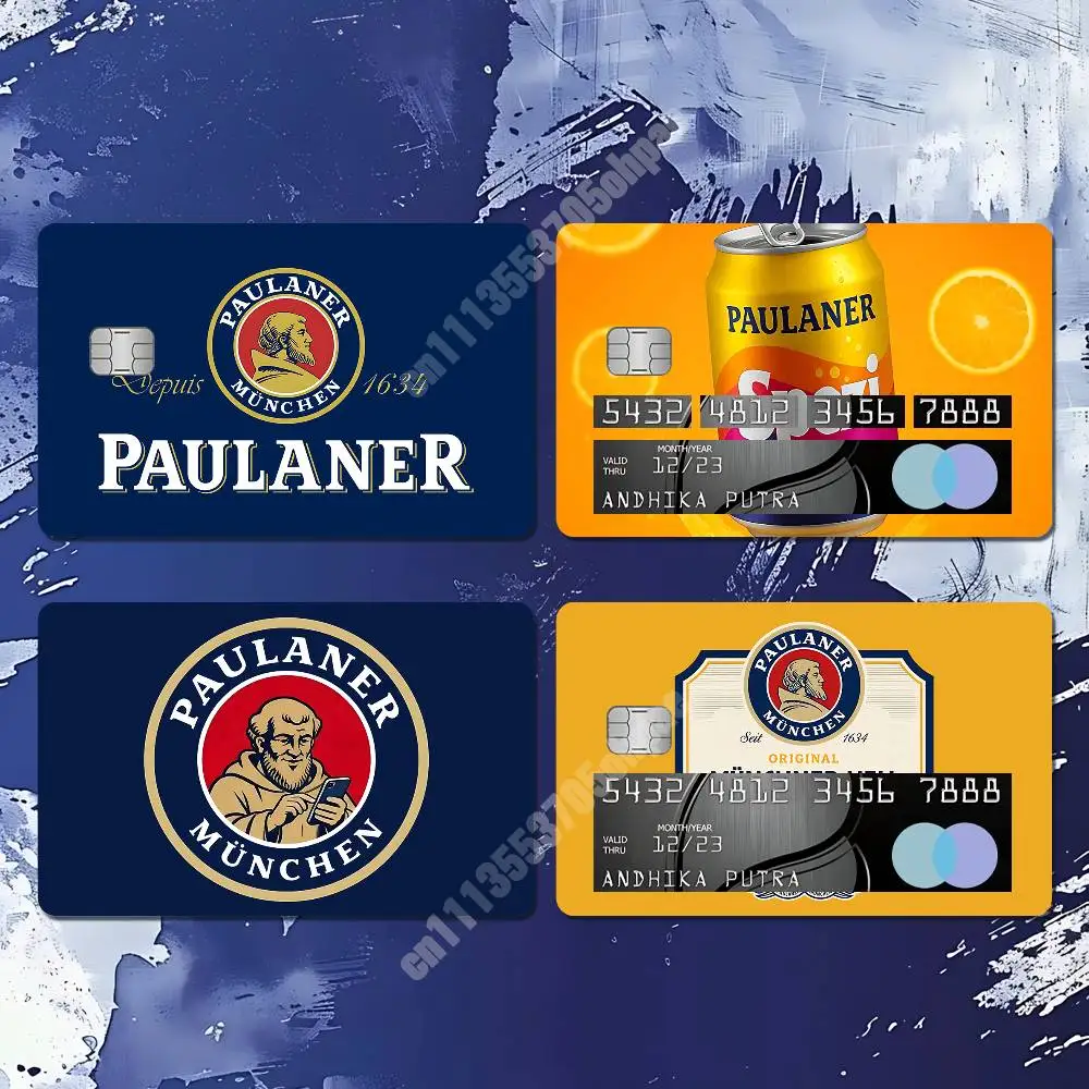 P-Paulaner Beer B-Brewery Munich Spezi Sticker for NFC ID Card Film Skin Credit Bank Card Creative Upgrade Collection