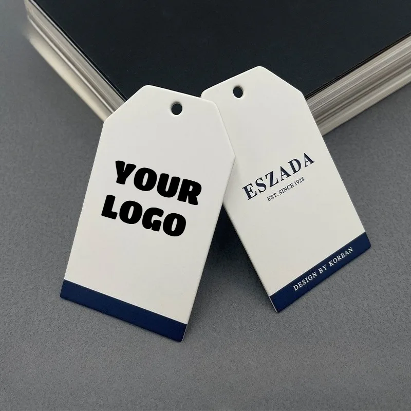 2000 Professional 9x5.4cm Customized Hang Tags with Customized Patterns