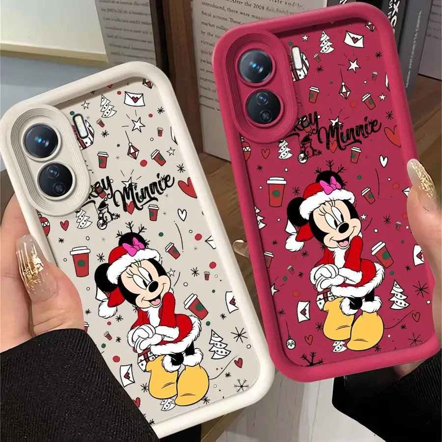 Disney Mickey Minnie Christmas Case For Xiaomi Redmi Note 11 10 13 Pro Plus 9S 12 12S 9 12C 10C 11 Lite Poco X3 NFC Phone Cover