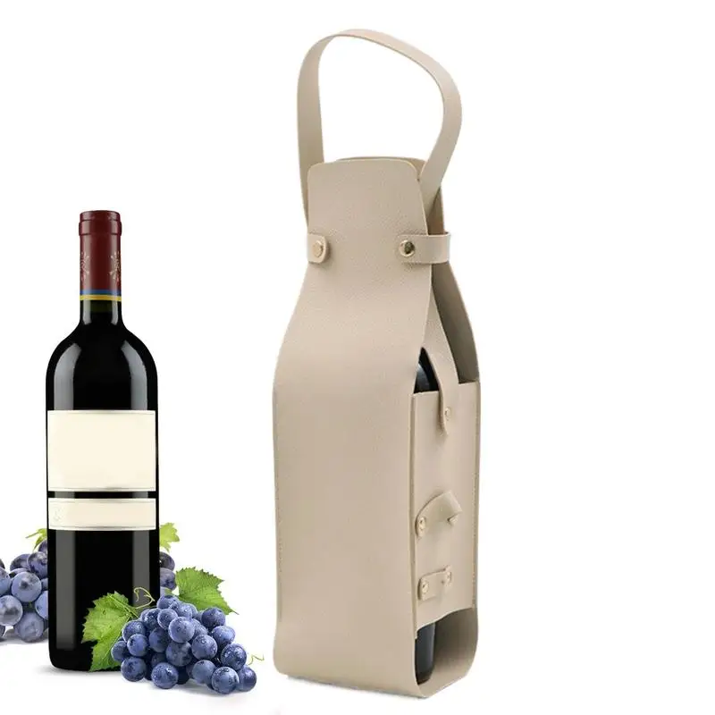 Wine Tote Bag Portable Champagne Bags For Carrying Wine Carrier With Handle Liquor Bottle Carrier Carry-On Pouch Travel Wine Bag