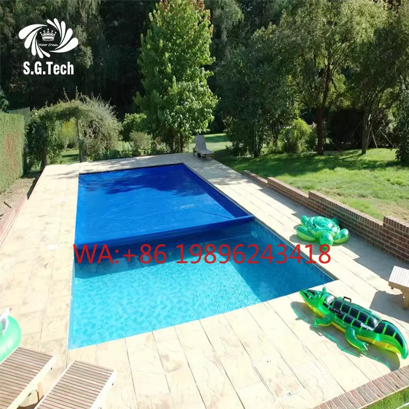 

High Quality PVC Automatic Pool Cover for Family Swimming Pool Safety Durable Dustproof Customized Size Pool