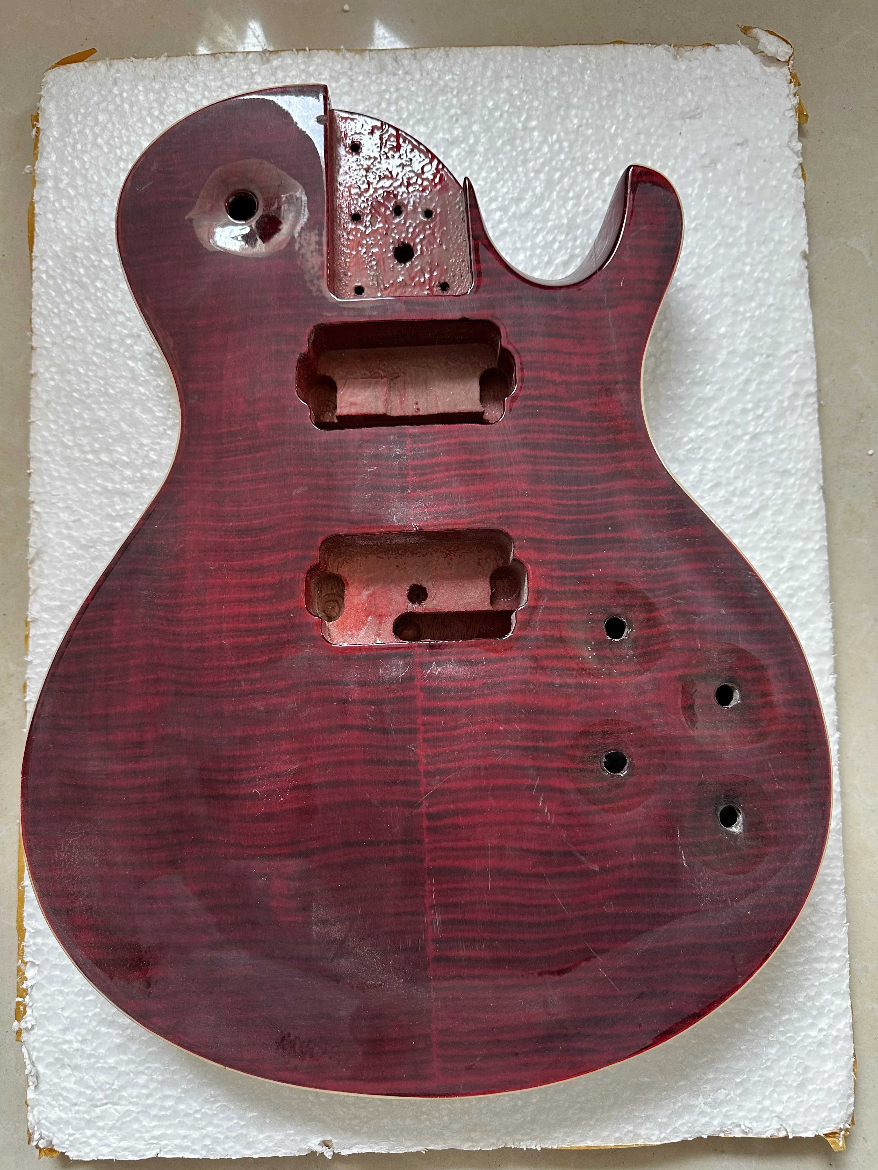 

Обвес для электрогитары из красного дерева, DIY G Style, ствол, детали, необработанный запас, дефектный стиль L P