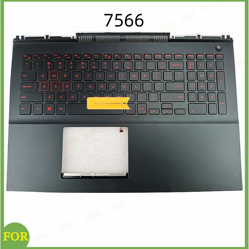 

Клавиатура BDBH US для ноутбука DELL Inspiron 15 7000 7566 7567 P65F, английская раскладка, с подставкой для рук, 0MDC8K 7466