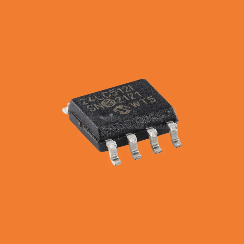 10pcs/Original genuine 24LC512T-I/SN SOIC-8 512Kb I2C compatible dual line serial EEPROM chip