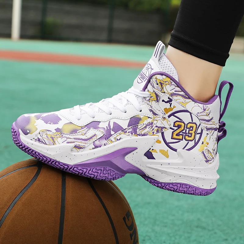 2026 New Basketball Shoes Men Anti Slip Outdoor Field Training Sports Tennis Shoes Breathable Comfortable Male Sneakers Casual