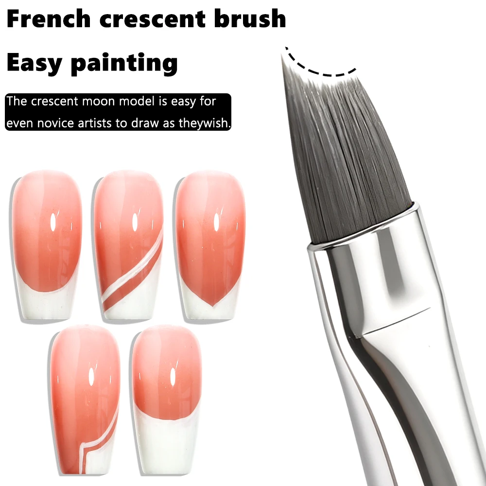 French Line Nail Art Brushes, Creating Various Linear French Manicure Designs, for Beginners And Professional Nail Salons