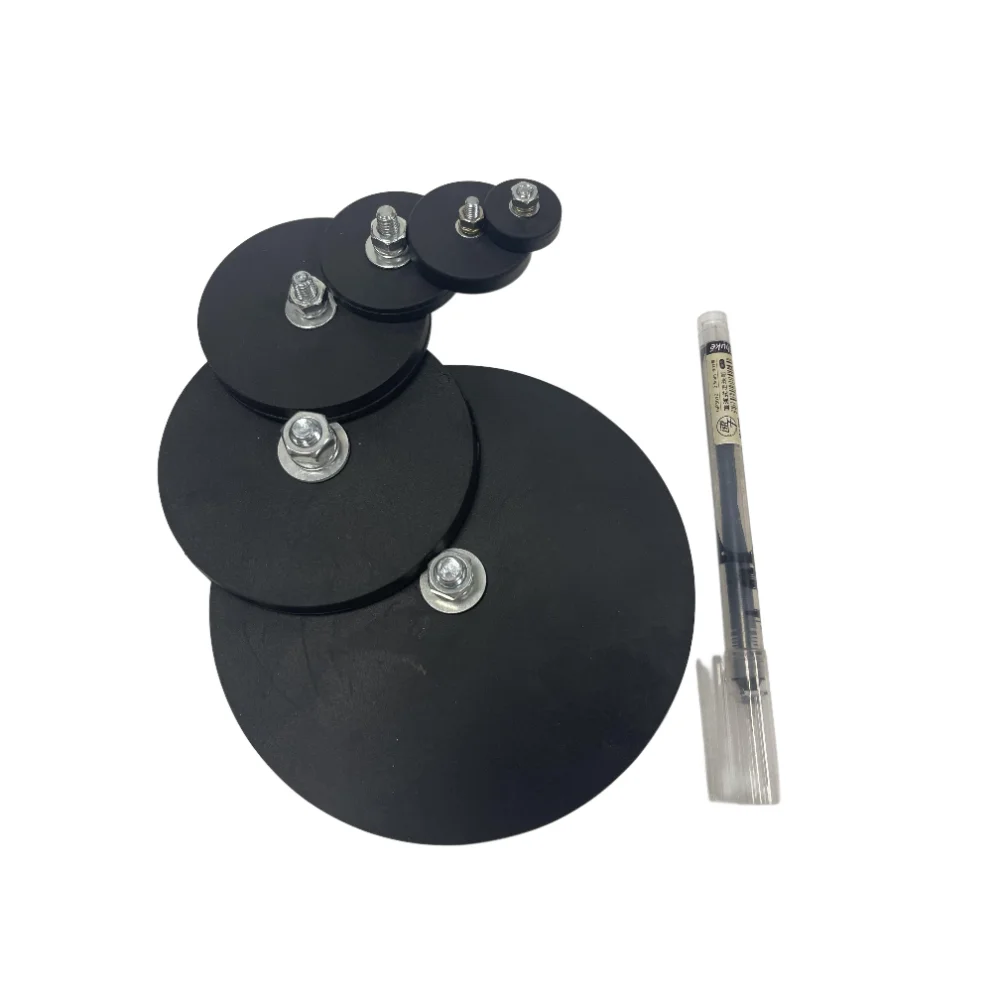 Base magnética de parafuso de borracha forte, 2 peças com parafusos e arruelas magnéticas para luz de trabalho suv offroad suporte de luz fixo