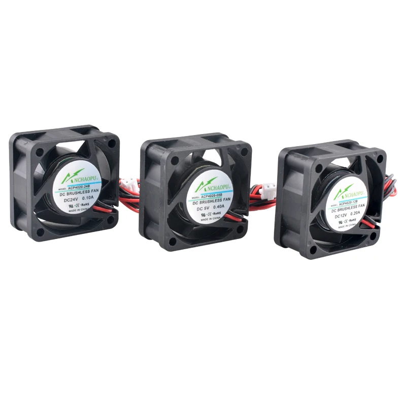 

ACP4020 4cm 40mm fan 40x40x20mm DC5V/12V/24V 2pin High speed axial flow fan cooling fan for chassis power printer