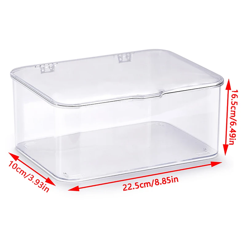 Acrylic Sundries Storage Basket Phone Case Holder Ins Transparent Phone Case Organizer Storage Box with Cover Home Desktop