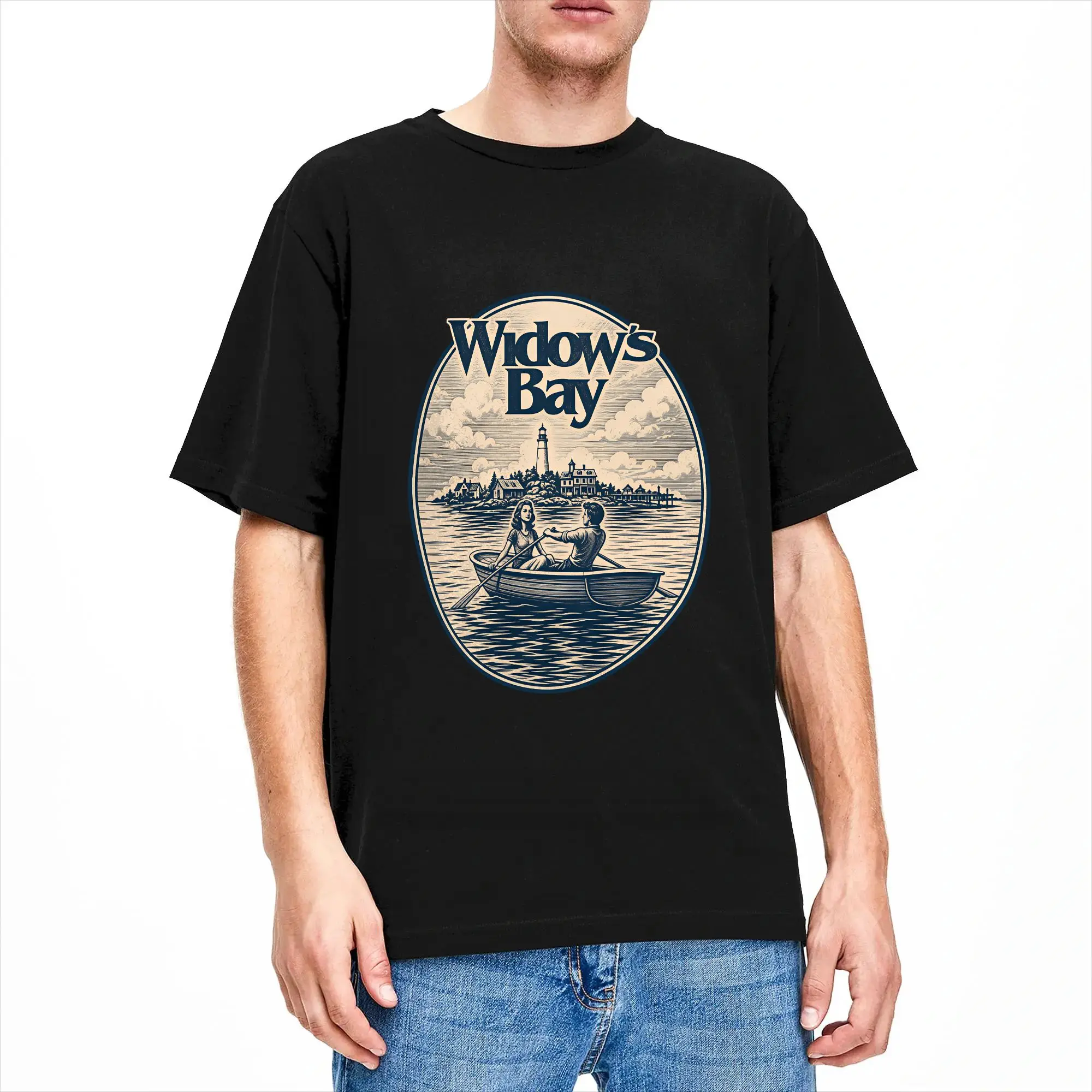 Leisure Widows Bay 2026 Cursed Island T-Shirts for Men Round Collar Pure Cotton T Shirts  Short Sleeve Tees Summer Clothing