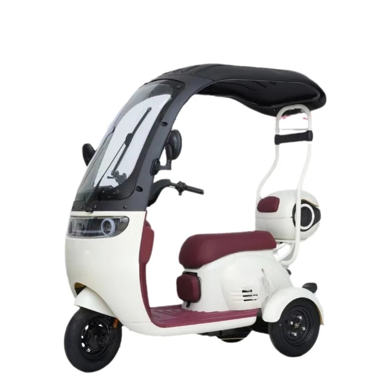 

New electric tricycle scooter household pick-up children leisure the elderly with shed battery car
