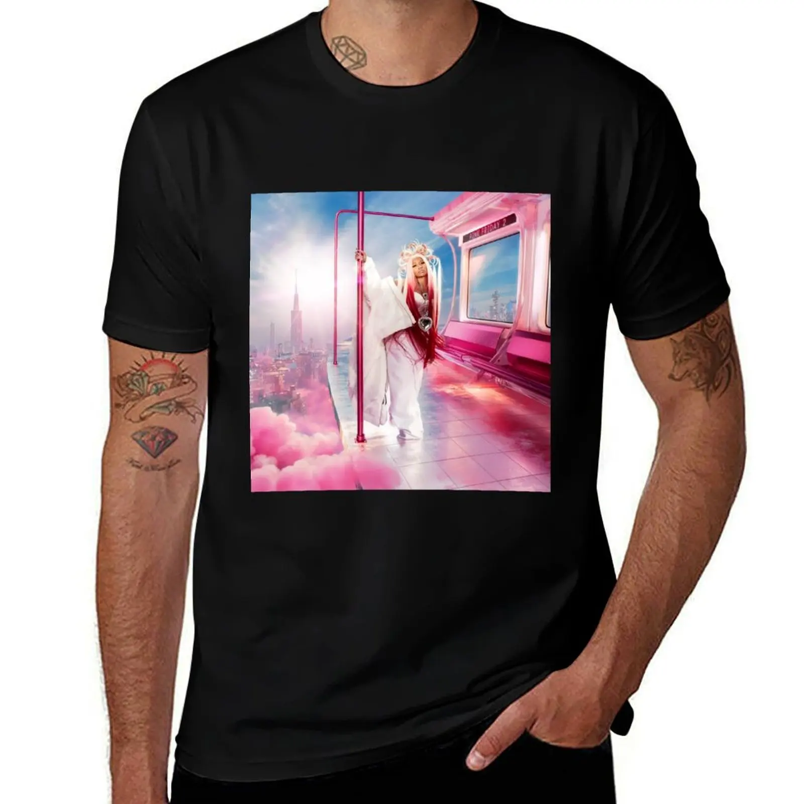 Nicki Minaj Pink Friday 2 T-Shirt Basic Daily Outfit Short Sleeve Tee