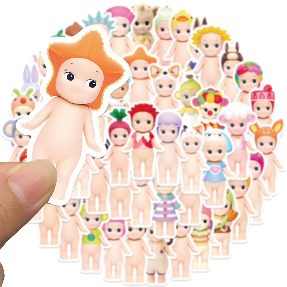 50PCS Sonny Angle Dolls Stickers for Car Luggage Laptop Skateboard Gift Journal Waterproof Sticker Wholesale Toys DIY Stickers