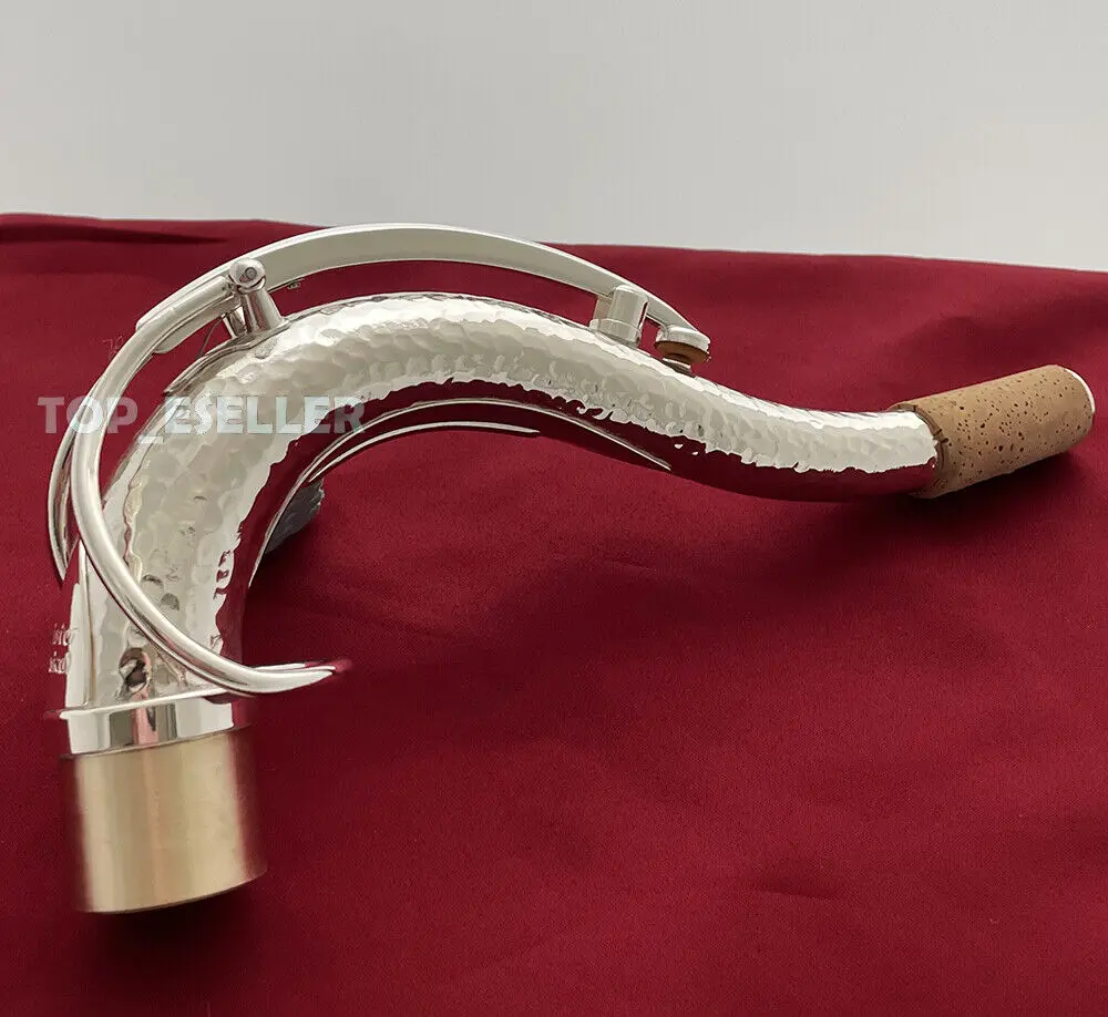 رقبة ساكسفون تينور مطروقة يدويًا MK VI SBA نمط SAX رقاب فضية 27.50 ملم