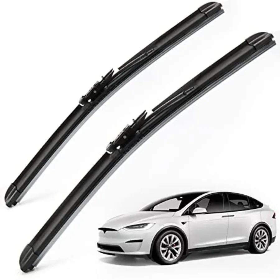 

Wiper Blades for Tesla 2016-2020, 28" + 18" Front Windshield Wiper Blade with Integrated Washing - Durable Stable and Quiet - f