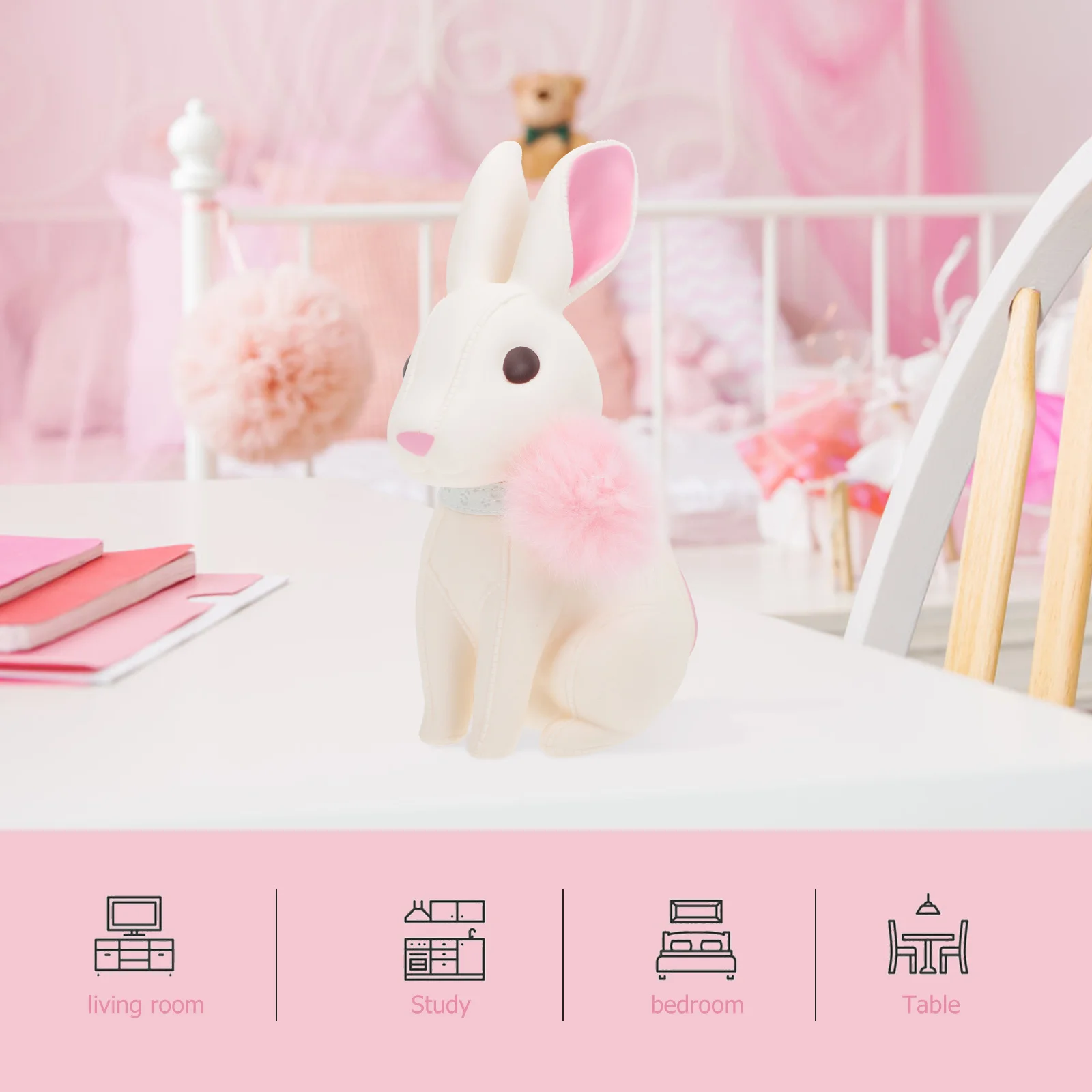 Cartoon Konijn Spaarpot Kids Bunny Munt Bank Voor Pasen Dier Geldbesparende Pot Desktop Decor Student Gift Creatieve Pasen