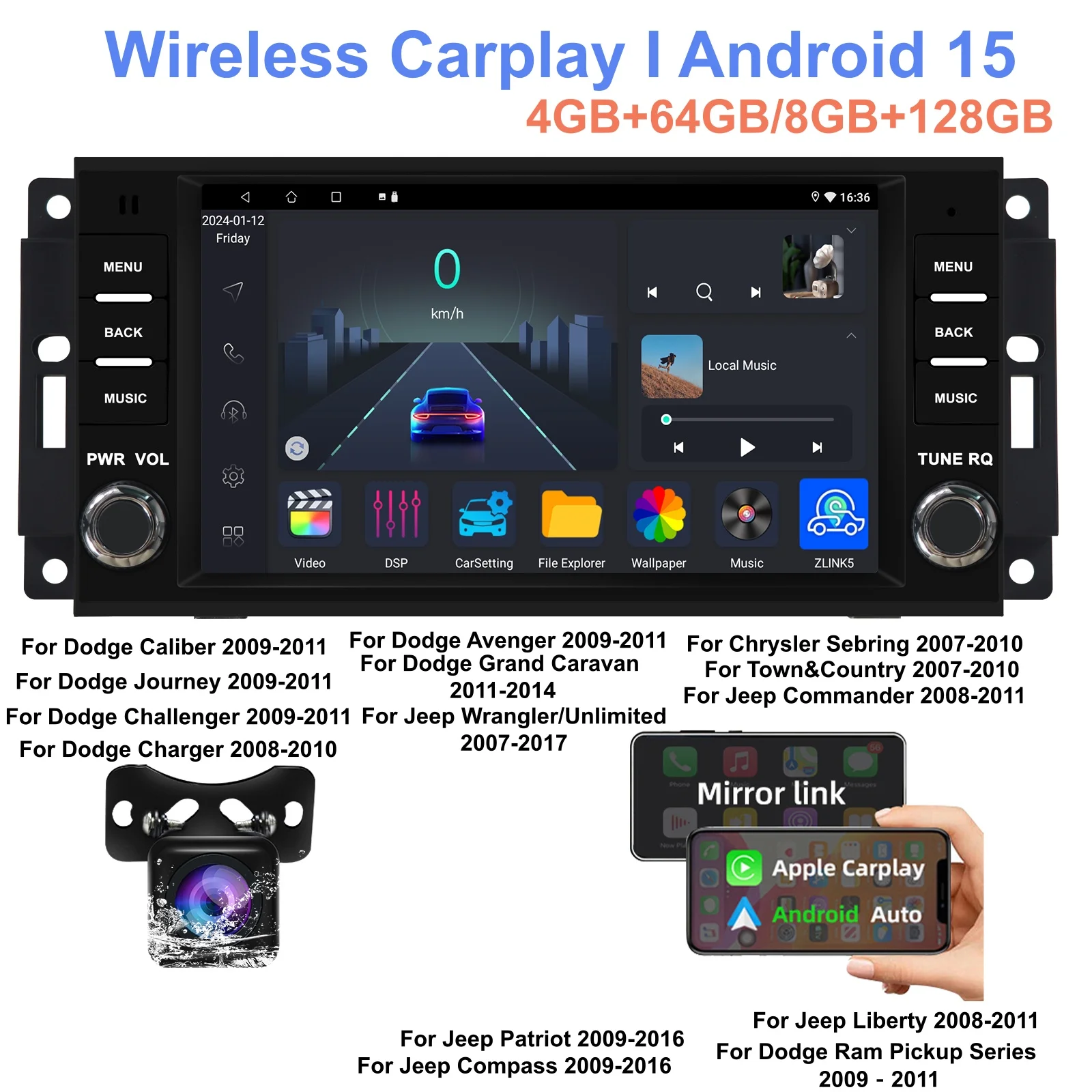 1PCS Car Radio Ster…