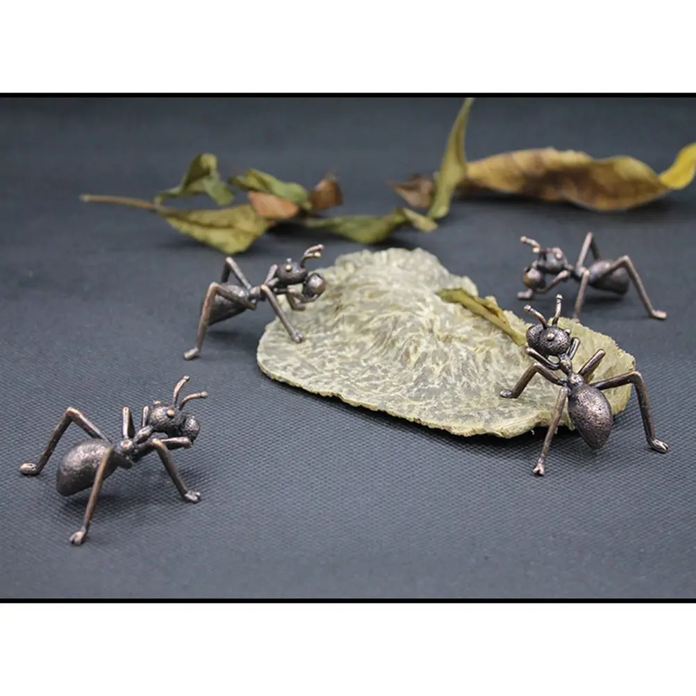 Copper Ant Teapot Lid Rest Tea Pet Decor Easy to Carry Smooth Exquisite Finish Home Office Desk Tea Ceremony Accessory