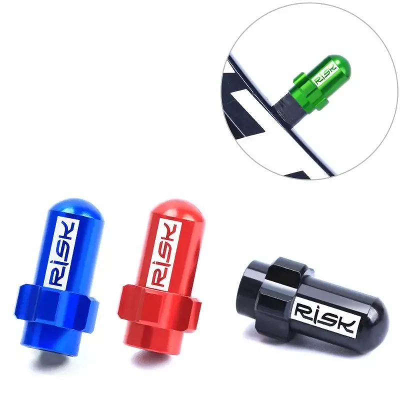 2Pcs Aluminum Alloy 7075 Road Bike Tire Valve Cover Caps Bike Repair Parts Bicycle Valve Cap Dust Cover Lightweight