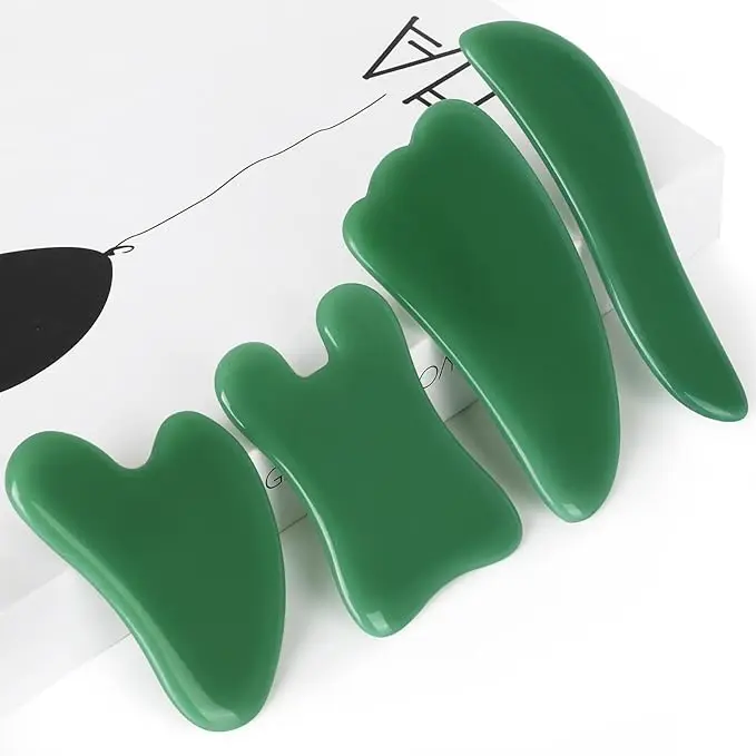 1Pcs Gua Sha Massage Tools, Gua Sha Tools of Multi-Shapes, Guasha Scraping Massage Tools for Face and Body