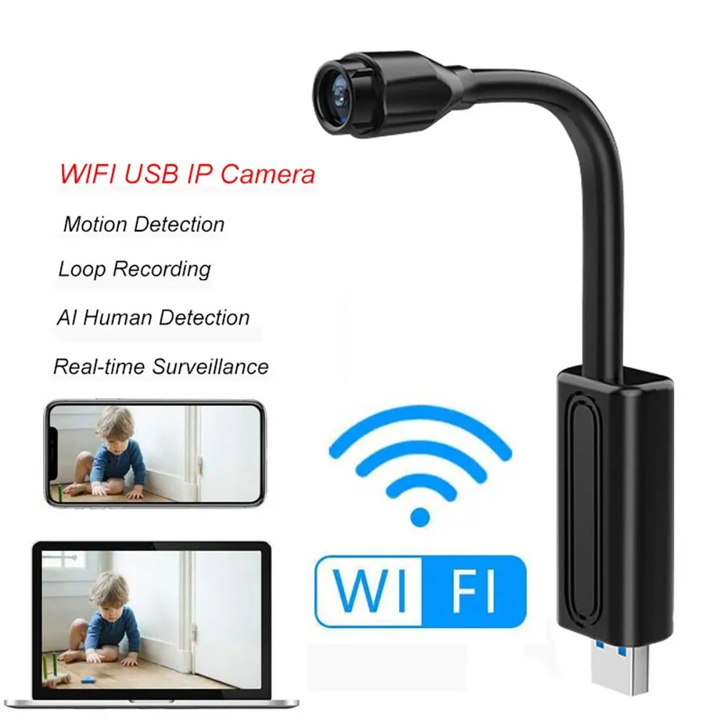 Imagem -02 - Mini Smart ai Human Detection Câmera Cartão Cctv Vigilância Doméstica Câmera ip Usb Micro Camcorder 1080p Motions V380