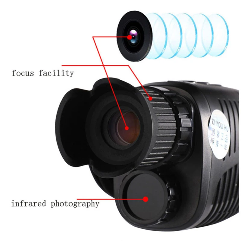 Rechargable Battery 1080p High Definition Infrared Night Vision Telescope Night Vision Camera Outdoor Hunting