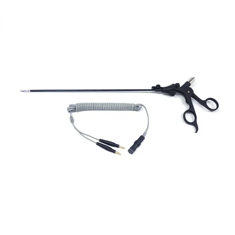 2025.4 Laparoscopic Bipolar Forceps With Cable, Reusable Bipolar Coagulation Maryland Forceps