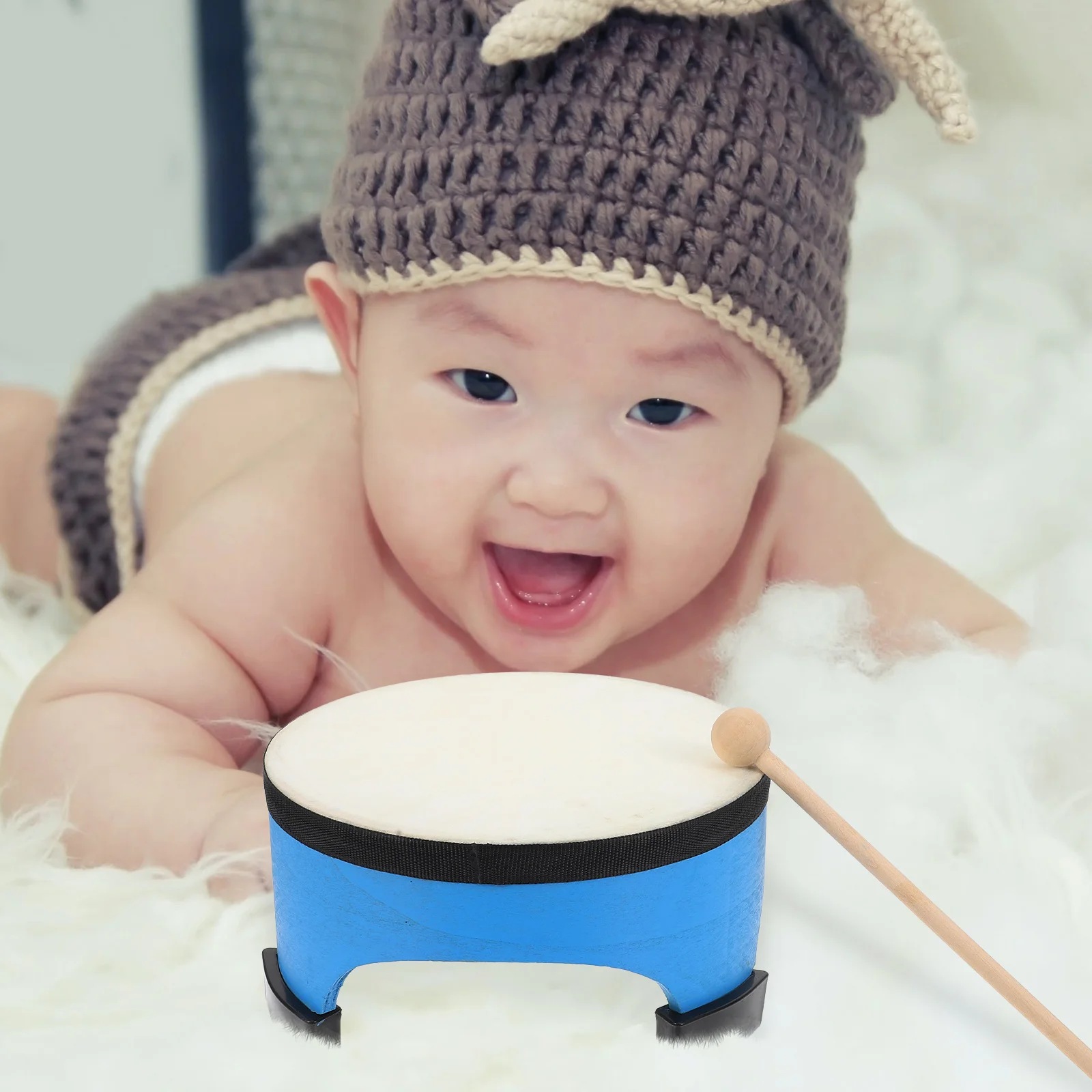 

1 set 1 Set Orff Children Percussion Drum Sheepskin Floor Musical Instrument For Kids Early Learning Music Education Development
