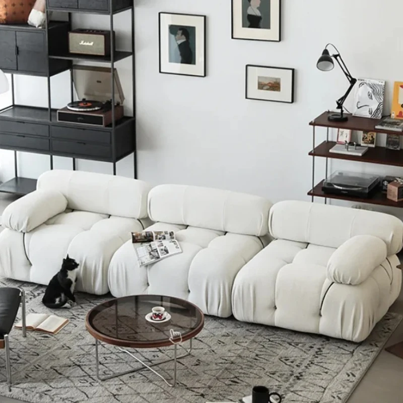 

Скандинавская косметика, минималистичный блок тофу, высококачественный диван для гостиной, светильник, роскошный средневековый простой кремовый современный уникальный мебель