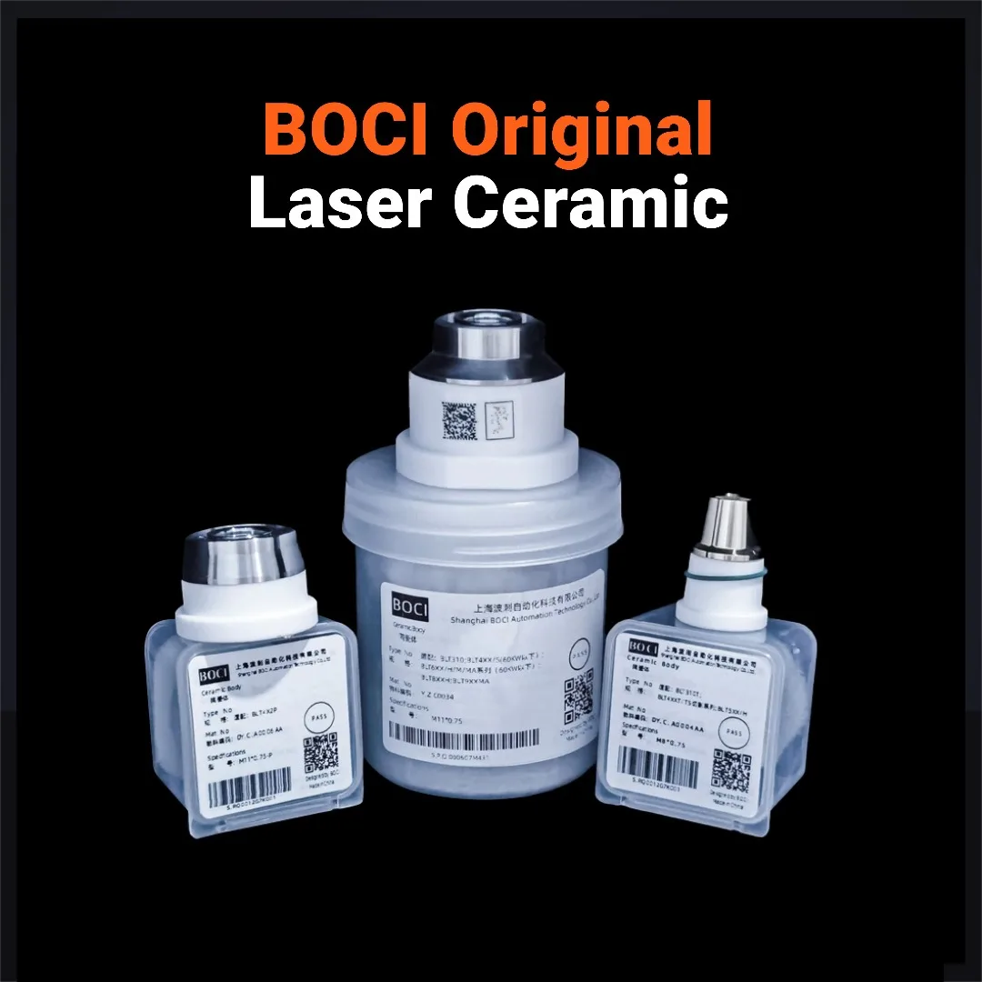 BOCI BOCHU Original Laser Cutting Ceramic Ring Nozzle Connector Holder Ceramic Body D41M11 D20M8 For BLT Series Laser Cutting