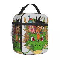 Sangoku Shenron Dragon Ball Z Insulated Lunch Bag Portable Goku Vegeta DBZ Reusable Cooler Bag Tote Lunch Box Work Outdoor