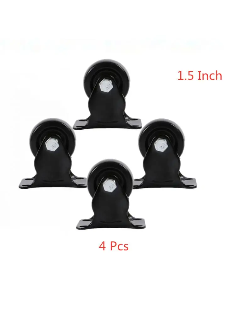 4 Pcs/Lot 1.5 Inch Directional Wheel Low Center Of Gravity Caster Silent Wear Resistant Industrial Machine Wheel